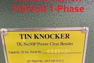 2023 Tinknocker TK2230 Cleatbender | THREE RIVERS MACHINERY (6)