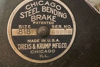 CHICAGO DREIS & KRUMP 818 Apron Brakes | THREE RIVERS MACHINERY (4)