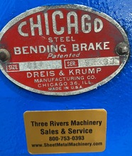 CHICAGO DREIS & KRUMP 814 Apron Brakes | THREE RIVERS MACHINERY (5)
